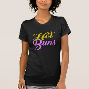 Camiseta Os pães quentes brincam com palavras de duplo sig