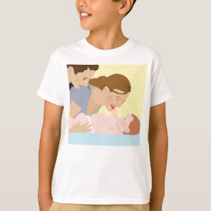 Camiseta Os pais fazem o bebê rir