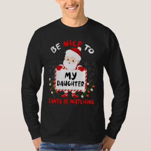 Camiseta Os Pais Pajamas São Bonitos Com Os Meus Papais noe