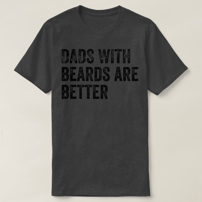 Camiseta Os Pais presentes no dia de os pais com as barbas  (Frente do Design)