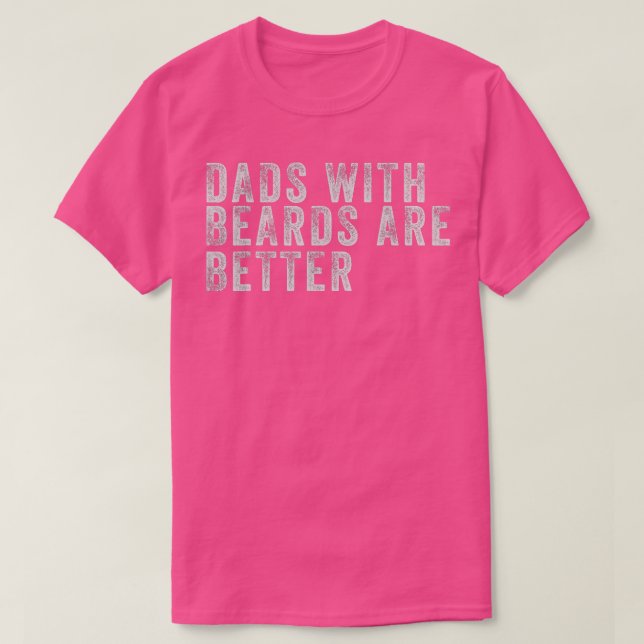 Camiseta Os Pais presentes no dia de os pais com as barbas  (Frente do Design)
