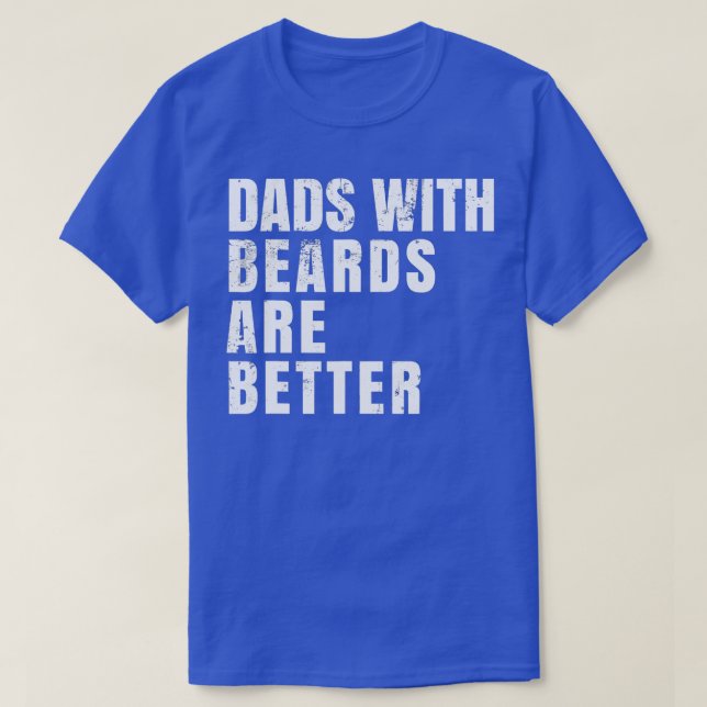 Camiseta Os Pais presentes no dia de os pais com as barbas  (Frente do Design)
