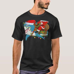 Camiseta Os Papais noeis das Luzes de Tubarão Andam no Nata