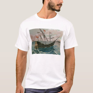 Camiseta Os Papais noeis Maria Aproximando-se da Costa do N