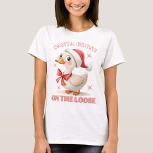 Camiseta Os papais noeis Se Levantam - Ganso De Natal Engra