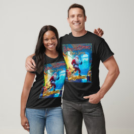 Camiseta Os papais noeis vêm da Chimney!