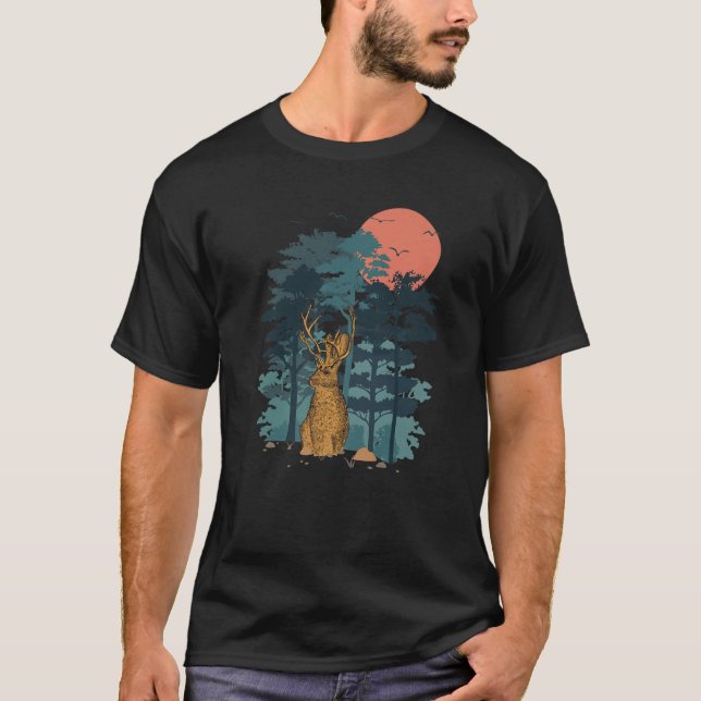 Camiseta Os Pássaros Da Árvore Do Pinho De Coelho Da Montan (Frente)