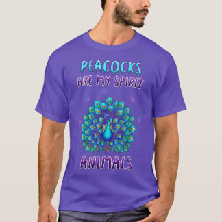 Camiseta Os Pavões São Os Meus Animais Espirituosos