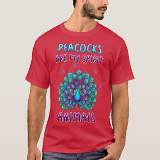 Camiseta Os Pavões São Os Meus Animais Espirituosos
