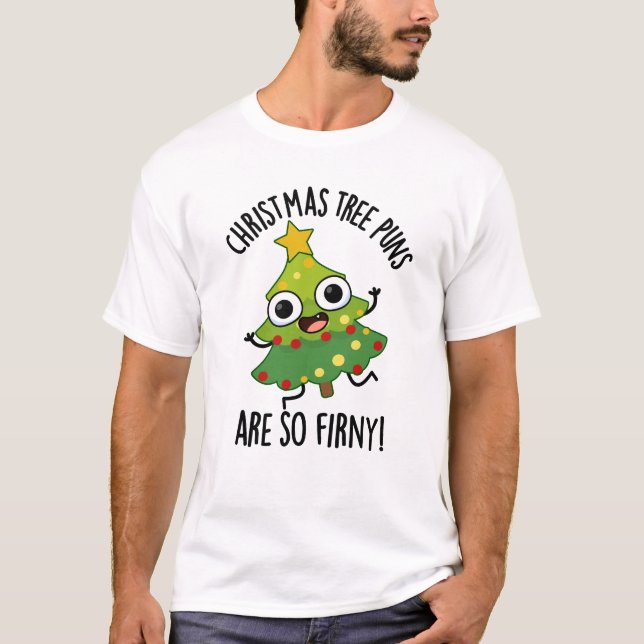 Camiseta Os Peitos De Árvore De Natal São Tão Engraçados. (Frente)