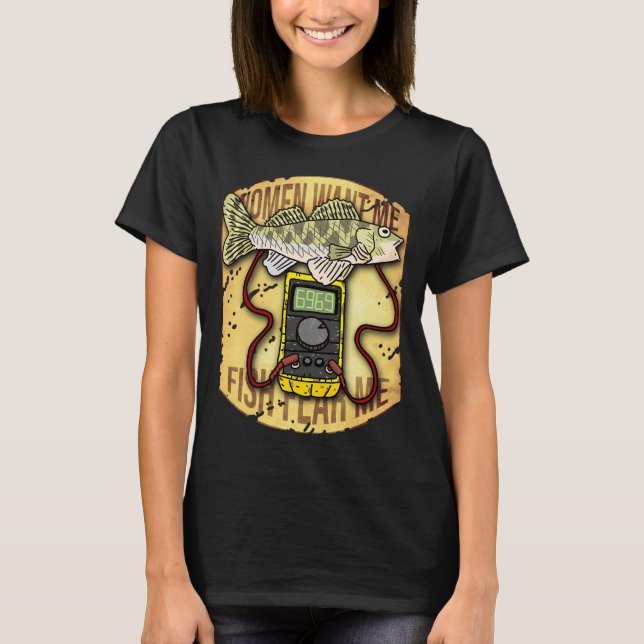 Camiseta Os peixes me temem. Engenharia. (Frente)