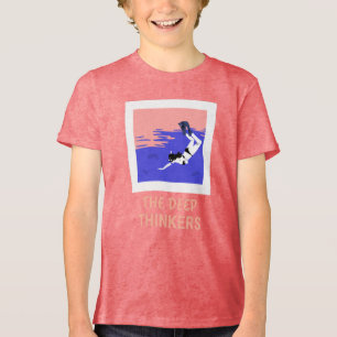 Camiseta Os pensadores profundos mergulham no oceano