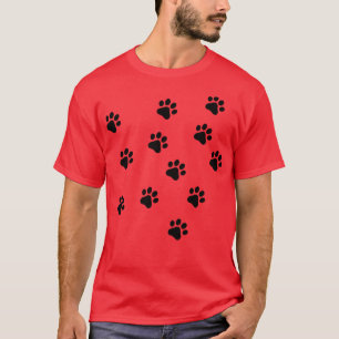 Camiseta Os Pés Mais Engraçados Do Cachorro Para Os Homens 
