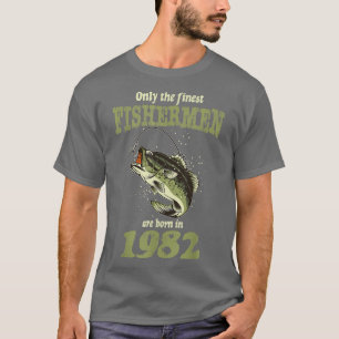 Camiseta Os pescadores de aniversário de 40 anos de Pesca E