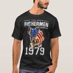 Camiseta Os Pescadores Estão A Nascer Em 1979 A Pescar A Ba