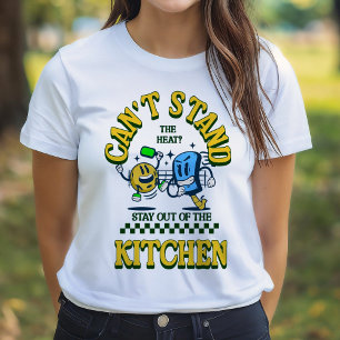 Camiseta Os Pickleball ficam fora da cozinha engraçados