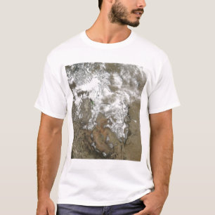 Camiseta Os picos altos das montanhas rochosas