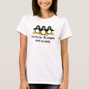Camiseta Os pinguins roubam minha sanidade