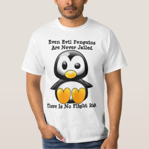 Camiseta Os pinguins são encarcerados nunca