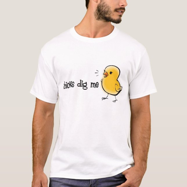 Camiseta Os pintinhos escavam-me (Frente)