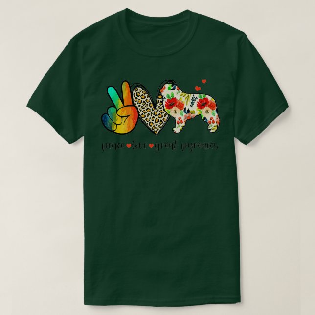 Camiseta Os Pirenéus Excelentes Da Paz Engraçados Pelo Pass (Frente do Design)
