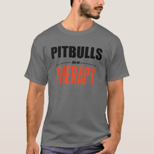 Camiseta Os Pitbulls São A Minha Terapia - Cachorro Engra