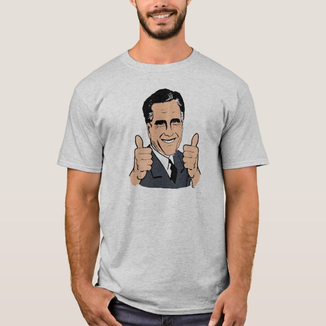 CAMISETA OS POLEGARES LEVANTAM MITT ROMNEY .PNG (Frente)