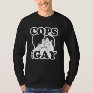 Camiseta Os Policiais São Gay Lgbt Roupa Engraçado Gay