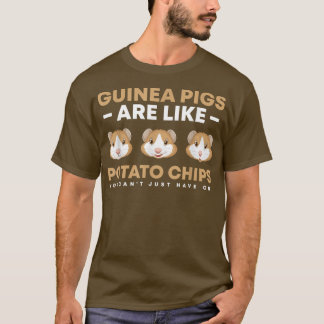 Camiseta Os porcos da Guiné são como batatas fritas que voc