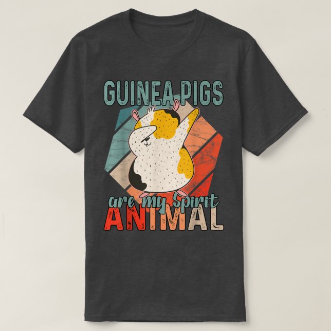 Camiseta Os porcos-guineenses são o meu espírito animal635 (Frente do Design)
