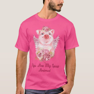 Camiseta Os Porcos São Os Meus Amantes De Suínos E O Farmad