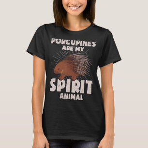Camiseta Os Porcupins São O Meu Animal Espiritante