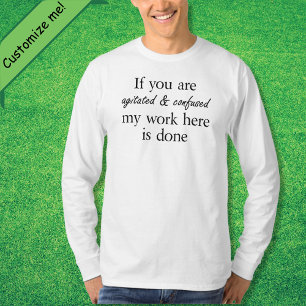 Camiseta Os presentes engraçados das ideias do presente