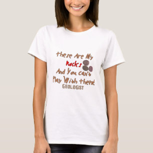 Camiseta Os presentes engraçados do geólogo "estes são