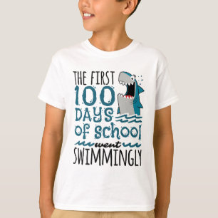 Camiseta Os primeiros 100 dias de escola foram surpreendent