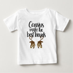 Camiseta Os "primos fazem Bodysuit do macaco dos melhores