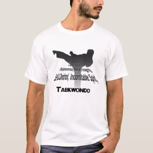 Camiseta Os princípios de Tae Kwon fazem