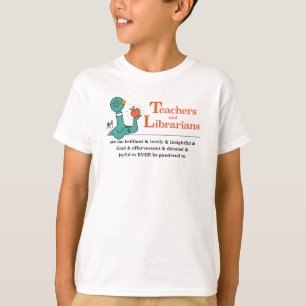Camiseta Os professores de pomba e as crianças bibliotecári
