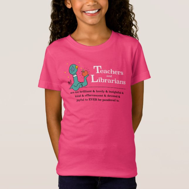 Camiseta Os Professores de Pombo e Bibliotecários Rosa Quen (Frente)