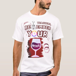 Camiseta Os Professores Lembram-Se Da Teia Do Vinho