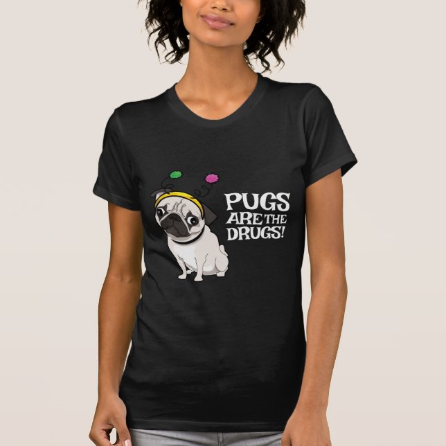 Camiseta Os Pugs são as drogas (Frente)