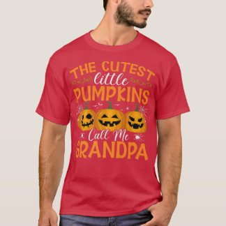 Camiseta Os Pumpkins mais fofos me chamam de vovô Hallowe