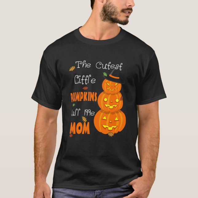 Camiseta Os Pumpkins Mais Loucos Me Chamam De Mãe Halloween (Frente)