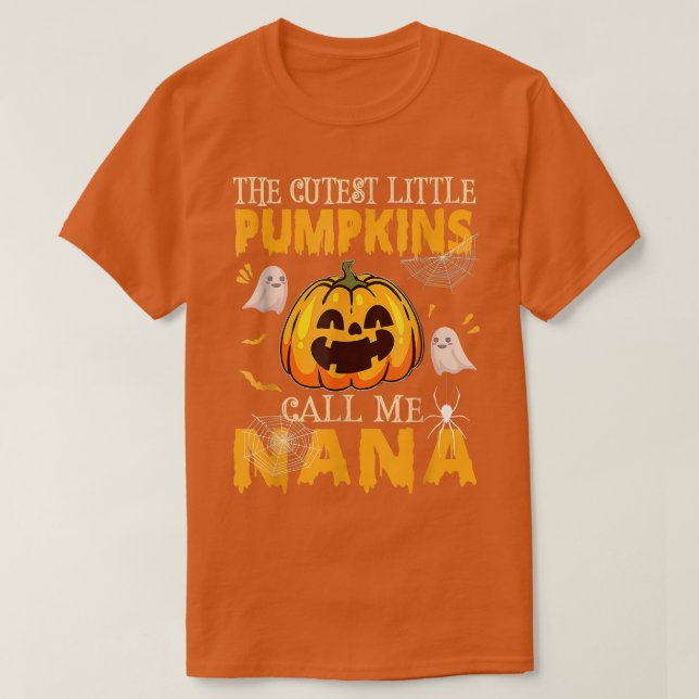 Camiseta Os Pumpkins Mais Loucos Me Chamam De Nana Engraçad (Frente do Design)