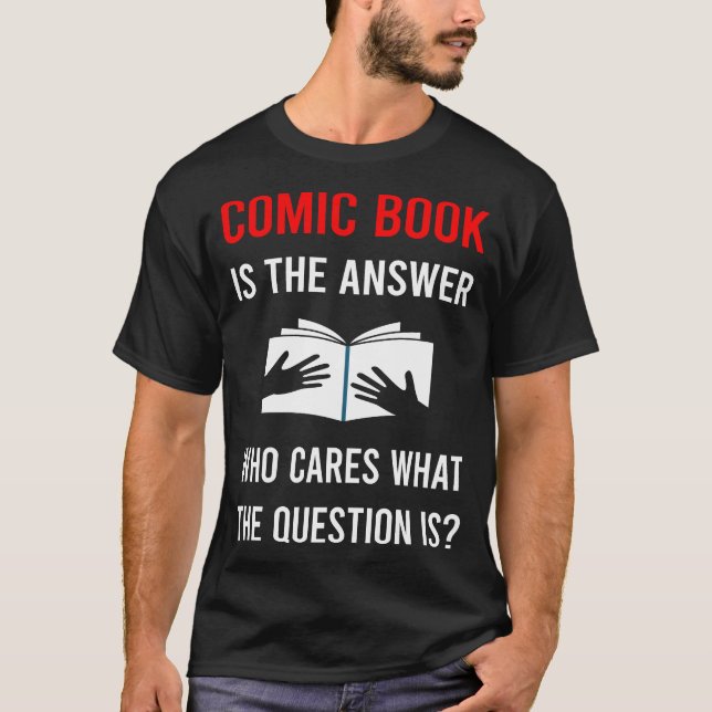 Camiseta Os Quadrinhos da Resposta Comics (Frente)