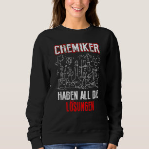 Camiseta Os químicos têm todas as soluções de dizer química