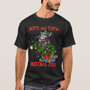 Camiseta Os rapazes serão rapazes com os brinquedos de Nata