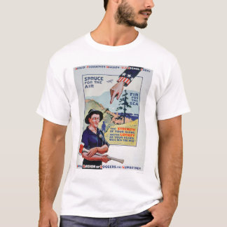 Camiseta Os registadores e os Lumbermen ajudam ao esforço