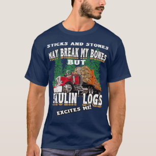 Camiseta Os Registros Haulin Excitam O Driver Do Caminhão 