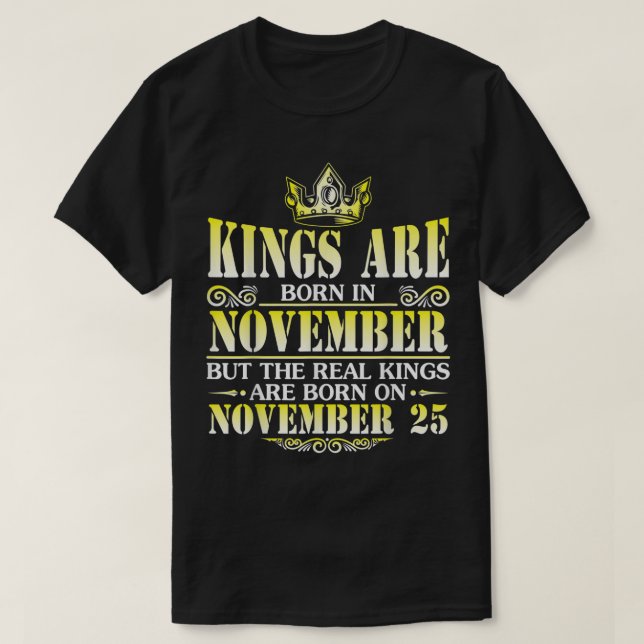 Camiseta Os Reis São Nasceres Em Novembro Os Reais São Nasc (Frente do Design)